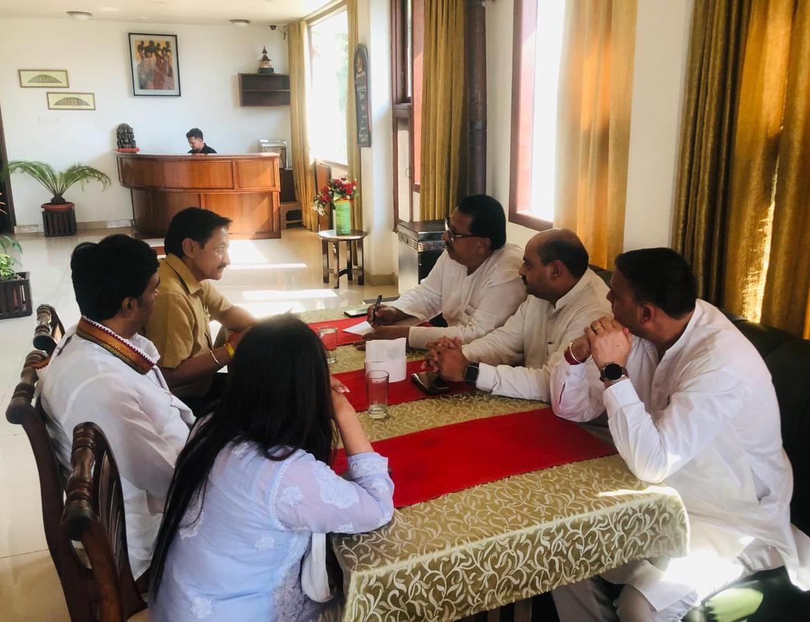 Along-with Party leaders & office-bearers inspected arrangements at Jawahar Park ground, venue of our dynamic leader Smt @priyankagandhi ji's election rally in Sunder Nagar tomorrow 29th May, in favour of #Congress Candidate from #Mandi Loksabha seat @VikramadityaINC. Later,