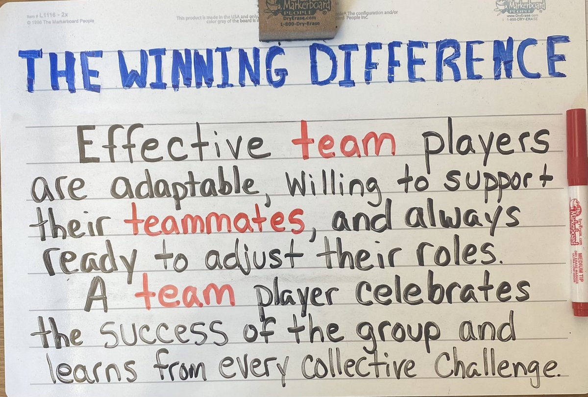 Effective team players are adaptable, willing to support their teammates, and always ready to adjust their roles. A team player celebrates the success of the group and learns from every collective challenge.