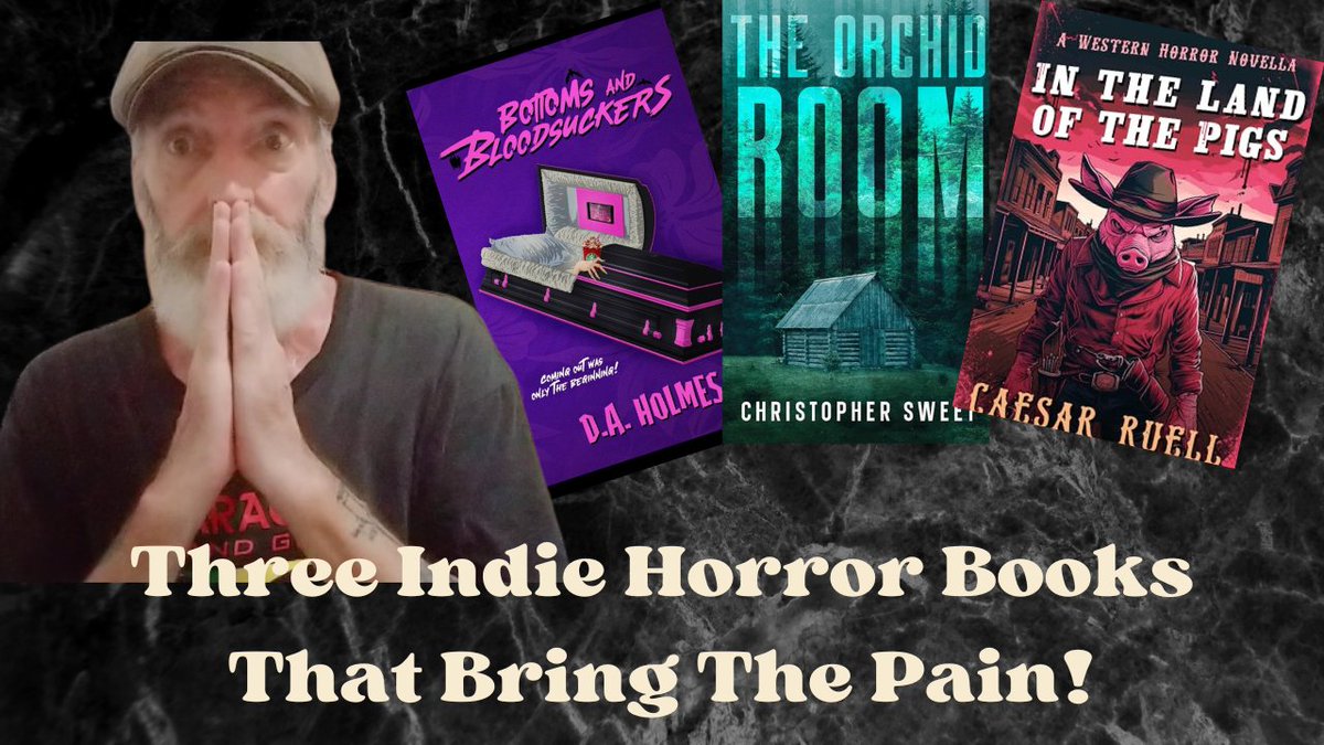 Here are three horrifying indie horror books you'll want to read. Gay vampires, demonic pig people, and evil kids! Featuring Caesar Ruell, @ThisChrisSweet and @Hookcove youtu.be/ahnvzZeNthc?si… #horrorcommunity #HorrorFamily #horrorbooks #HorrorReads #readmorehorror