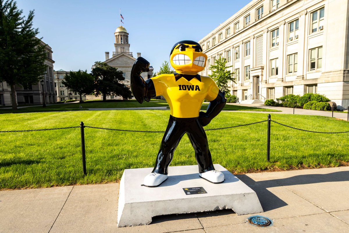 We think @TheREALHerky is just perfect.

'Just Herky' painted by artist Jeff Christiansen was the first statue completed for the 20th anniversary edition of #HerkyOnParade.

This statue is on the Pentacrest facing the T. Anne Cleary Walkway and sponsored by @uiowa.