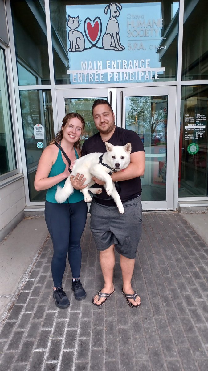 Sockeye got swept off her feet by her new family!

Congratulations to Sockeye, and a huge thank you to her family.