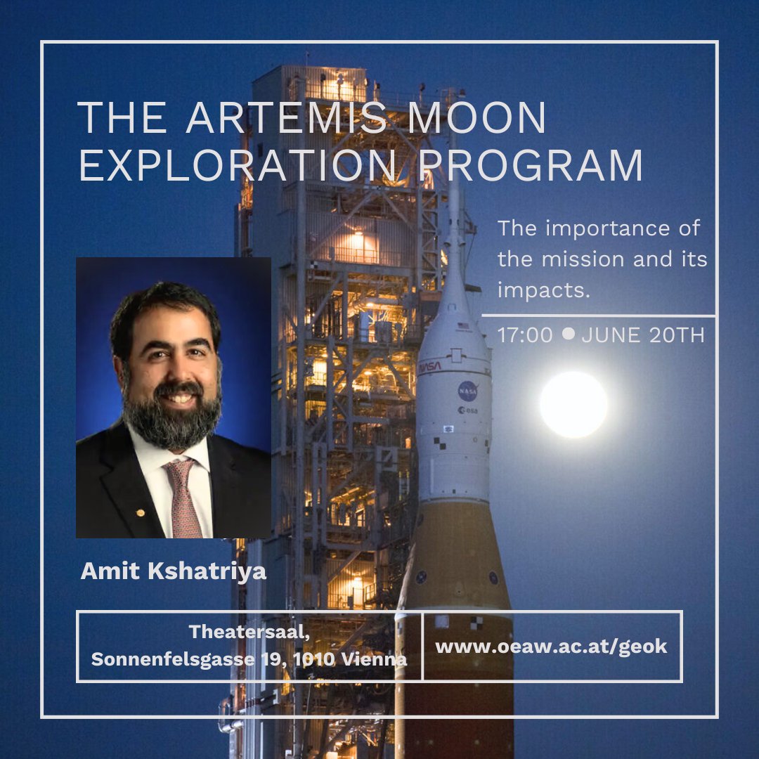 No one has set foot on the moon for over fifty years - the upcoming Artemis missions will change that soon. Amit Kshatriya, Deputy Associate Administrator at NASA will speak on June 20 about the importance of the mission. 🌔
Registration: ow.ly/KUu350RXPaw 🤩
📷: NASA