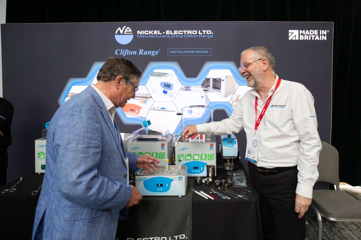 ScientificLabs's tweet image. The Best Delegate Engagement Award at #SciLabShow2024 goes to Nickel-Electro! 🏆🌟 Their engaging presence and professionalism left a lasting impression, while their trademark jewellery cleaning fundraiser was a massive hit among attendees. Congratulations!👏