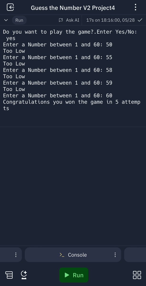 RohanDevZone's tweet image. Guess the Number game v2 Project #python #programming #developer #morioh #programmer #coding #coder #webdeveloper #webdevelopment #pythonprogramming #machinelearning