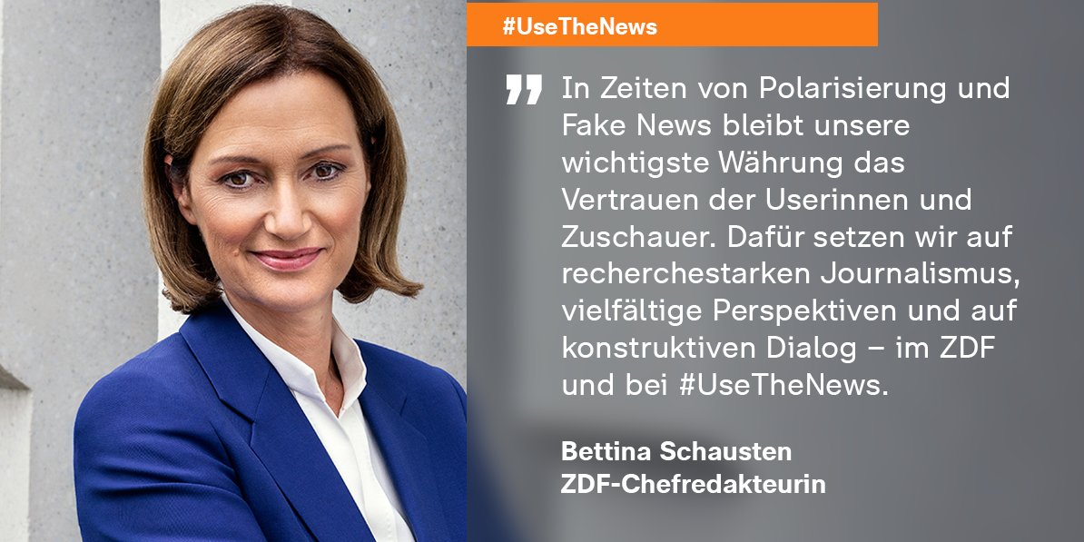 Für eine informierte Gesellschaft: Mit der #HamburgerErklärung fordert #UseTheNews Maßnahmen gegen Desinformation und zur Stärkung der digitalen Öffentlichkeit. Weitere Informationen im #ZDF-Presseportal: kurz.zdf.de/awghdX/
#JahrDerNachricht