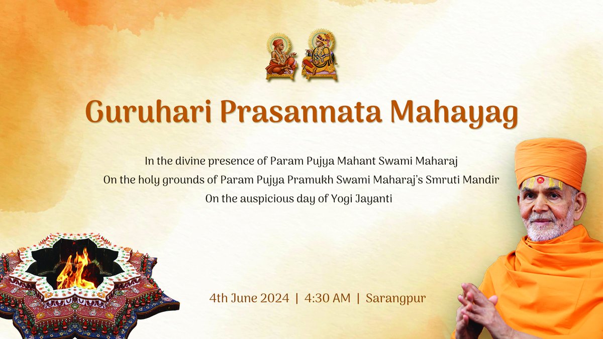 Announcement: Guruhari Prasannata Mahayag, Sarangpur, India gfrc6.app.goo.gl/Po8o