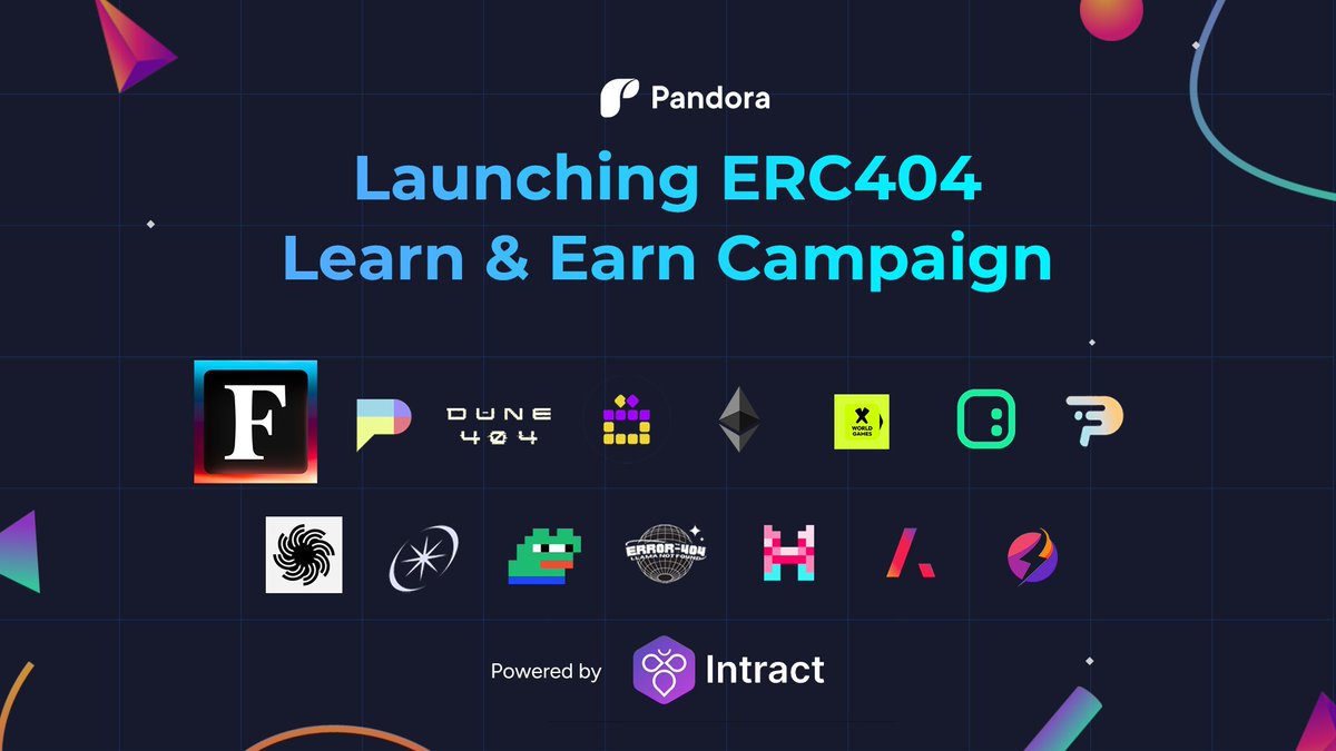 🌟The much-awaited 404 Learn &amp; Earn Campaign launches tomorrow!

🎯Our goal? To educate the community about #ERC404, the latest #onchain technologies, standards, &amp; much more!

🤝In partnership with <a href="/ForbesWeb3/">Forbes Web3</a> - <a href="/0xManiPatel/">Mani</a>  &amp; our 404 partners— <a href="/palettebycfw/">Palette</a> <a href="/Dune_404/">DUNE404</a>