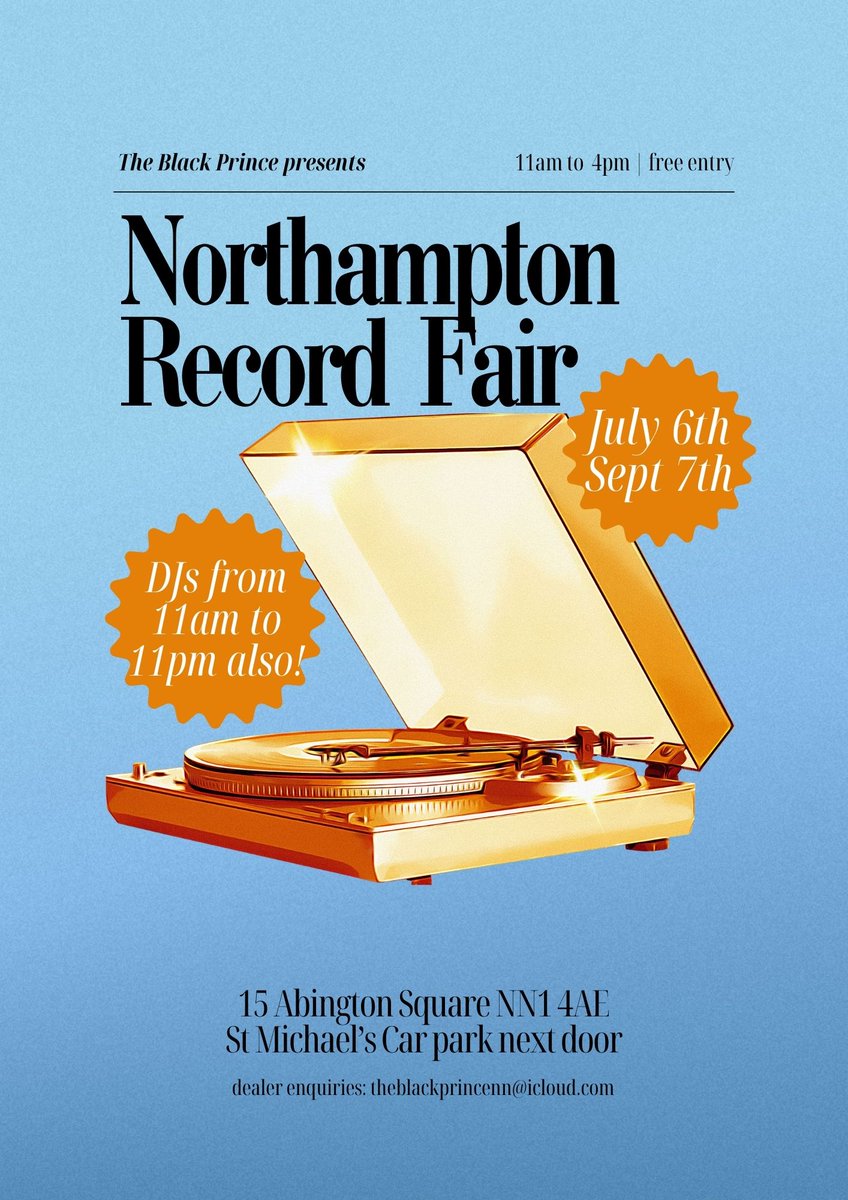 A date for the diary - next record fair with Vinyl Underground and Friends DJs - Sat July 6th.