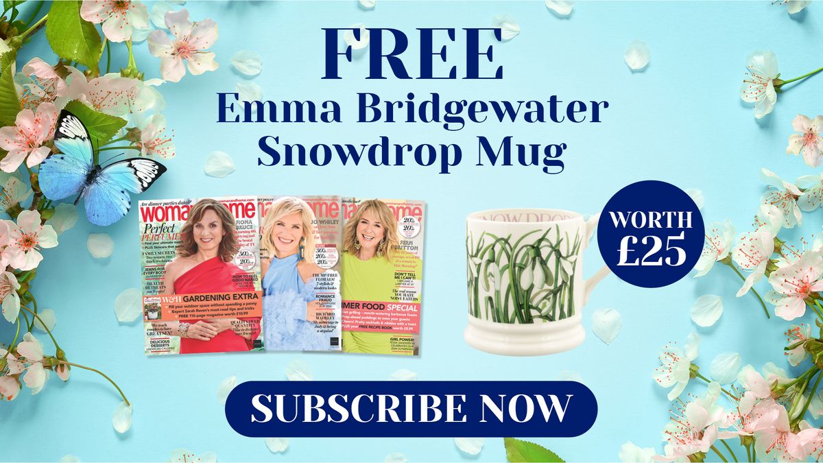 Treat yourself to woman&home magazine today and get a beautiful Snowdrop Emma Bridgewater mug worth £25 trib.al/DPCsuUa