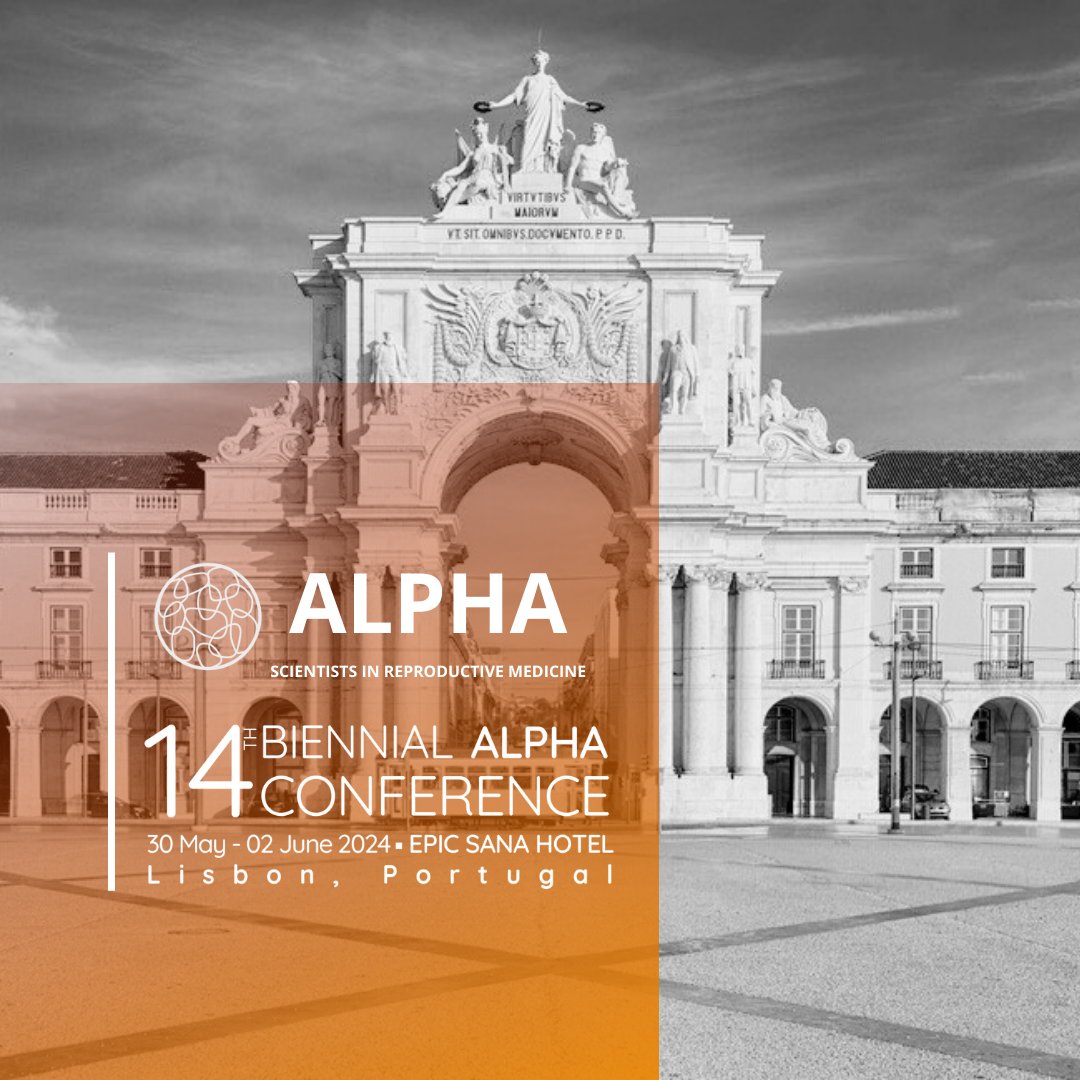 We are delighted to announce that the next @Alpha Conference will be held in the beautiful city of hashtag#Lisbon, Portugal, from 30 May to 2 June 2024. The Organising Committee has put together an exciting programme that covers many facets of human IVF and ART.