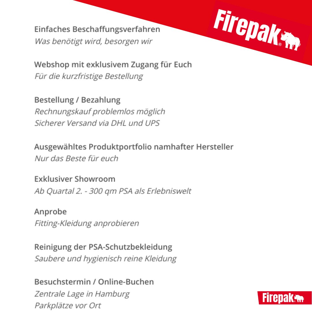 Firepak_de's tweet image. Für jeden #Einsatz bestens ausgerüstet
Unsere Leidenschaft ist eure #Sicherheit

Einige unserer Langjährigen Kunden sind diverse #Feuerwehr-Taucheinheiten, DLRG, die Bundesmarine, Taucheinheiten der Polizei uvm.

Wir sind DER #Fachmarkt für #Feuerwehrbedarf in und für den #Norden