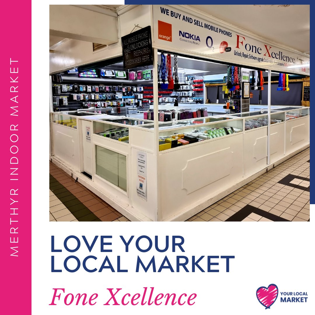 Fone Xcellence in Merthyr Indoor Market is a well-established mobile phone repair, sale, and accessory dealer. They sell a great variety of phones, tablets, and accessories 📱

#loveyourlocalmarket #lylm2024 #merthyrindoormarket #shoplocal #merthyrtowncentre