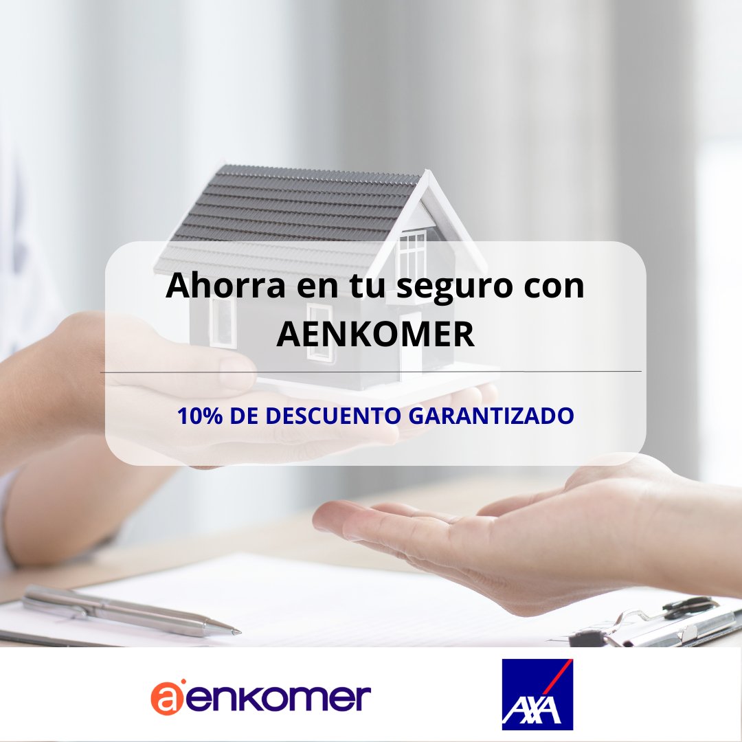 En AENKOMER ofrecemos a nuestros establecimientos asociados, un ahorro mínimo del 10% en los seguros de empresa y particulares 🔒 Manteniendo las coberturas, beneficios y condiciones actuales. 👇 Mas información 945 12 35 00 / servicios@aenkomer.com