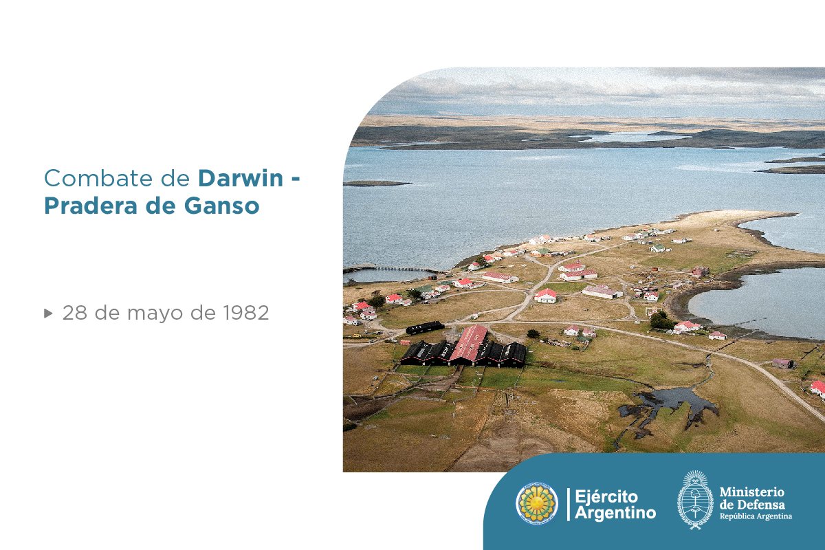 1982 🇦🇷 28 de mayo 🇦🇷 2024 42.° aniversario del Combate de Darwin - Pradera de Ganso. #MalvinasNosUne