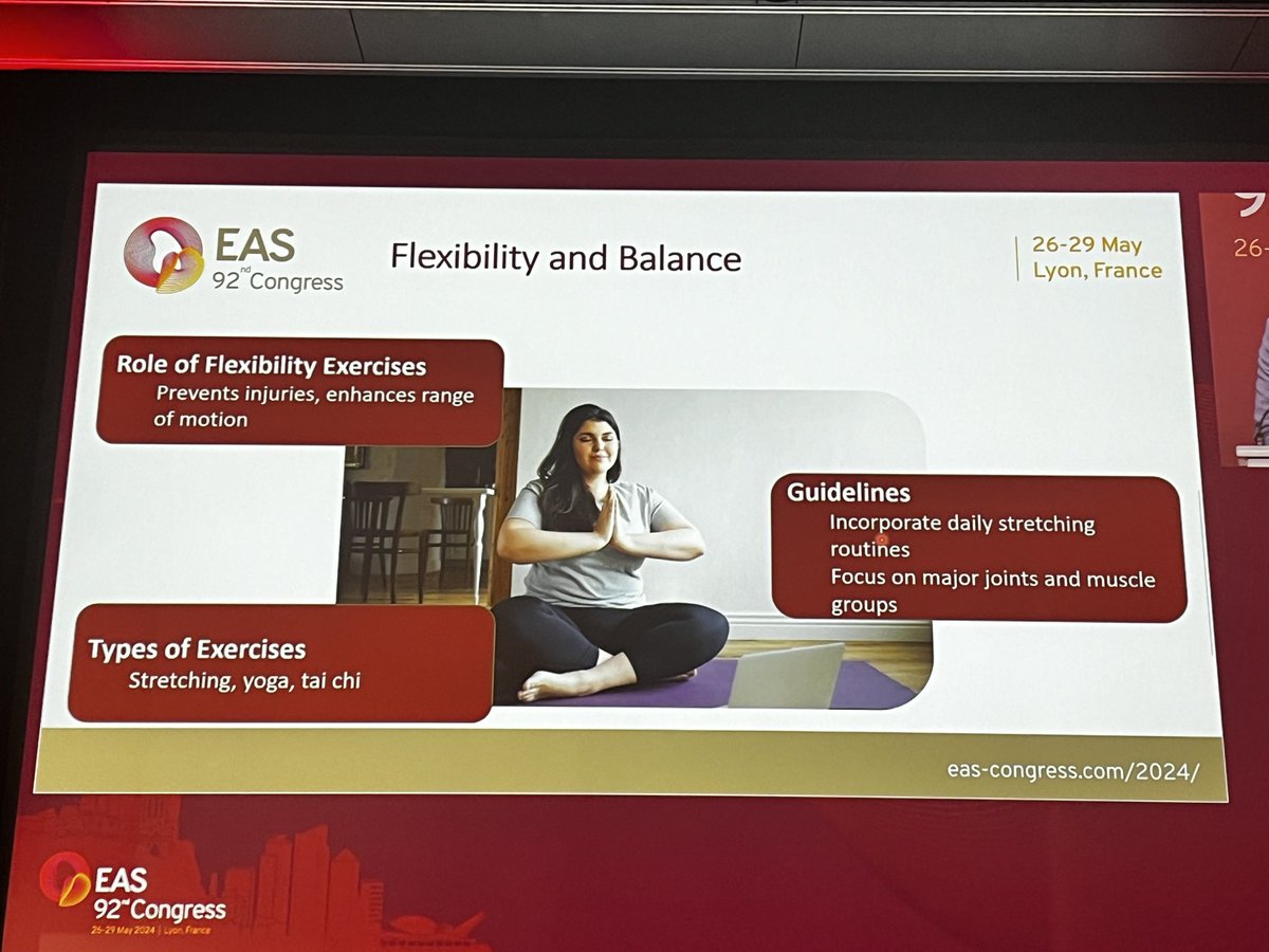 ⁦@society_eas⁩ ⁦@escardio⁩ combined session: Dr Bah enumerates incredible barriers for individuals with obesity, types of exercise & their respective advantages! #EASCongress2024