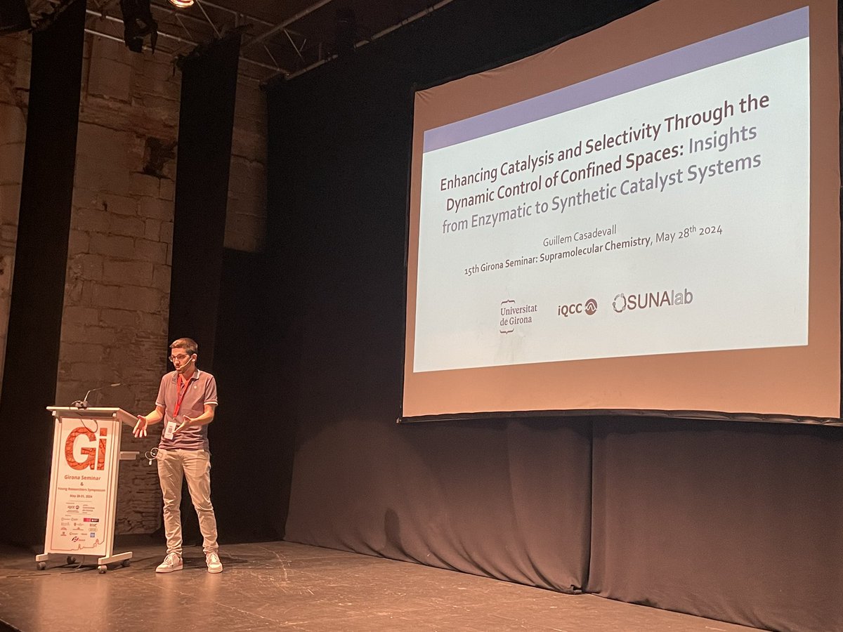 Girona Seminar 2024 (@gironaseminar) on Twitter photo The last speaker of the session is <a href="/GuillemCasaF/">Guillem Casadevall</a> (<a href="/CompBioLab_IQCC/">CompBioLab</a>, <a href="/TCBioSys/">TCBioSys</a>) explaining his research on the dynamic control of confined states and its application to enzymatic and synthetic catalyst systems #GirSem24 <a href="/IQCCUdG/">IQCC UdG</a>
<a href="/silviaosu/">Silvia Osuna</a> <a href="/MiquelCostas/">Miquel Costas</a> <a href="/BetterEnzyme/">Romas Kazlauskas</a> The last speaker of the session is <a href="/GuillemCasaF/">Guillem Casadevall</a> (<a href="/CompBioLab_IQCC/">CompBioLab</a>, <a href="/TCBioSys/">TCBioSys</a>) explaining his research on the dynamic control of confined states and its application to enzymatic and synthetic catalyst systems #GirSem24 <a href="/IQCCUdG/">IQCC UdG</a>
<a href="/silviaosu/">Silvia Osuna</a> <a href="/MiquelCostas/">Miquel Costas</a> <a href="/BetterEnzyme/">Romas Kazlauskas</a>