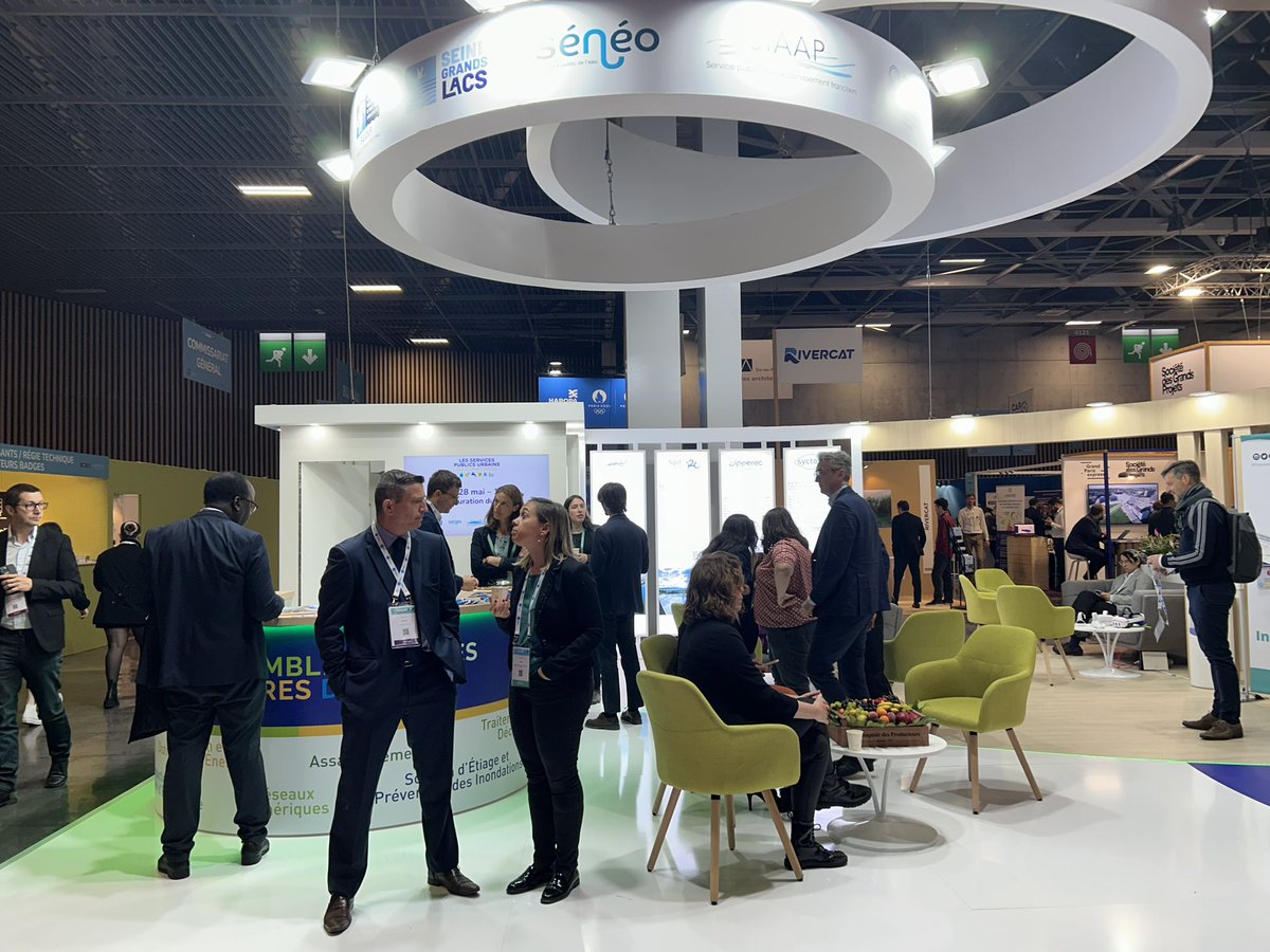 Le #SalonAMIF ouvre ses portes ! 🙌 Venez retrouver le #SIAAP dans le Hall 6 sur le stand E01 aux côtés des 6 grands syndicats franciliens des Services publics urbains du Grand Paris : @LeSyctom @SeineGrandsLacs @sigeif75 @sipperec_idf @SyndicatEauxIDF @SENEO92