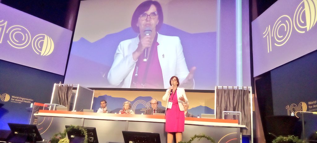 En segunda vuelta de votaciones la Dra. Emmanuelle Soubeyran de #Francia 🇫🇷 resultó electa nueva Directora General de la Organización Mundial de #SanidadAnimal durante la #91AsambleaGeneral @WOAH @WOAH_Americas @CaribVETnetwork