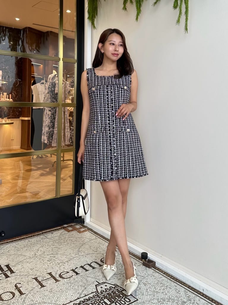 【新品・タグ付き】herlipto May Tweed Mini Dress Her lip to on X: 