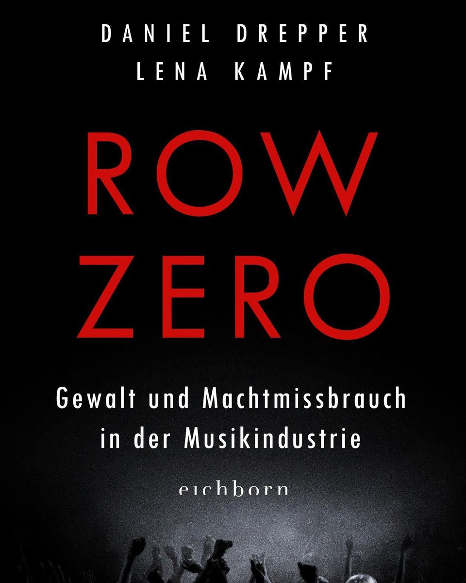 Heute erschienen im @eichbornverlag:
'Row Zero: Gewalt und Machtmissbrauch in der Musikindustrie' von @danieldrepper und @LenaKampf:
luebbe.de/eichborn/buech…
Mit einem Interviewbeitrag von Rainer Prokop @mdwwien
#RowZero #Gewalt #Machtmissbrauch #Musikindustrie