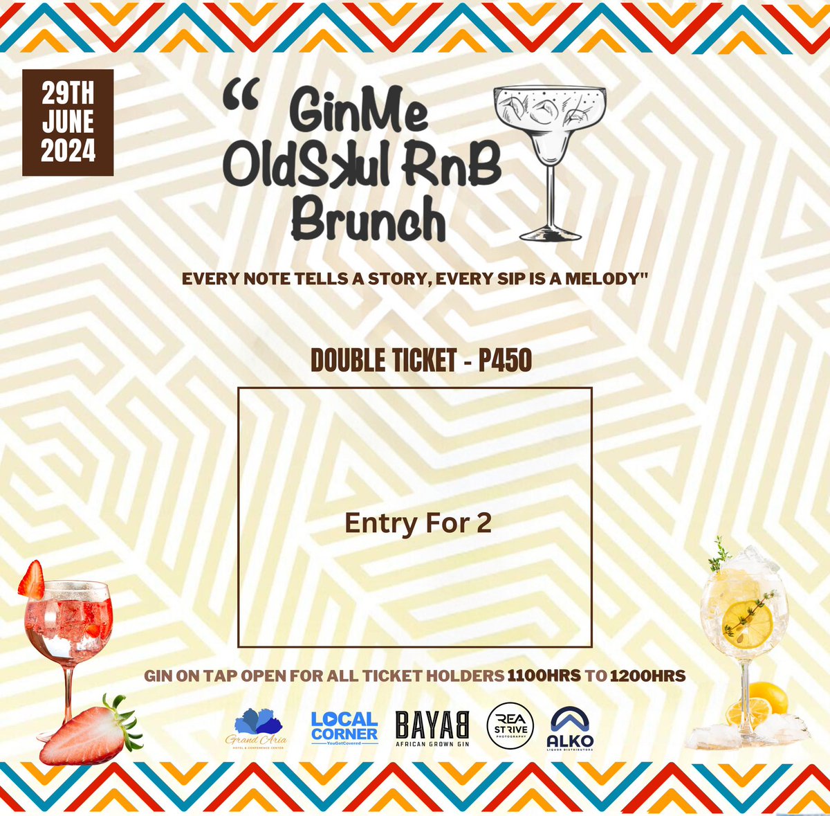 GinMe2024's tweet photo. Wondering which ticket to get?🎟️
Well, we’ve got you covered.
If you wish to participate in beverages throughout the afternoon/evening, please bring a credit card or cash to enjoy the Gin bar and food menu.
#ginme2024
#ginfluenced
#loyisomacdonald
#letthefunbegin
#OldskulRnb https://t.co/BRoDBrJort