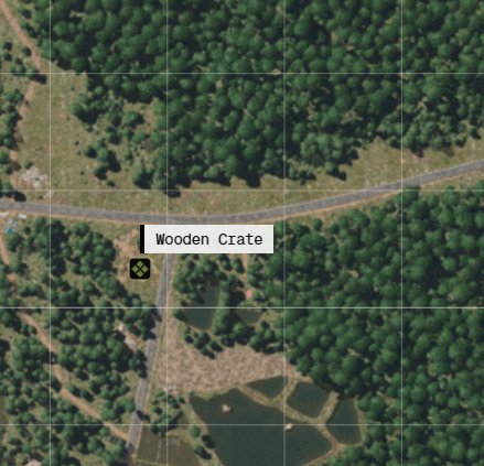 You can find crates in @GrayZoneWarfare in different small POIs. The main problem is there are just wooden crates, which contain the lowest loot.
A quick idea: change it to a few Military Gear Crates or similar, and add AI. People will start raiding it, walking more around.