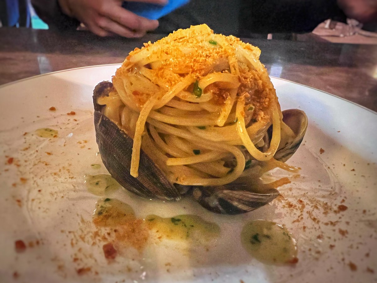 #spaghetti vongole veraci e bottarga di muggine