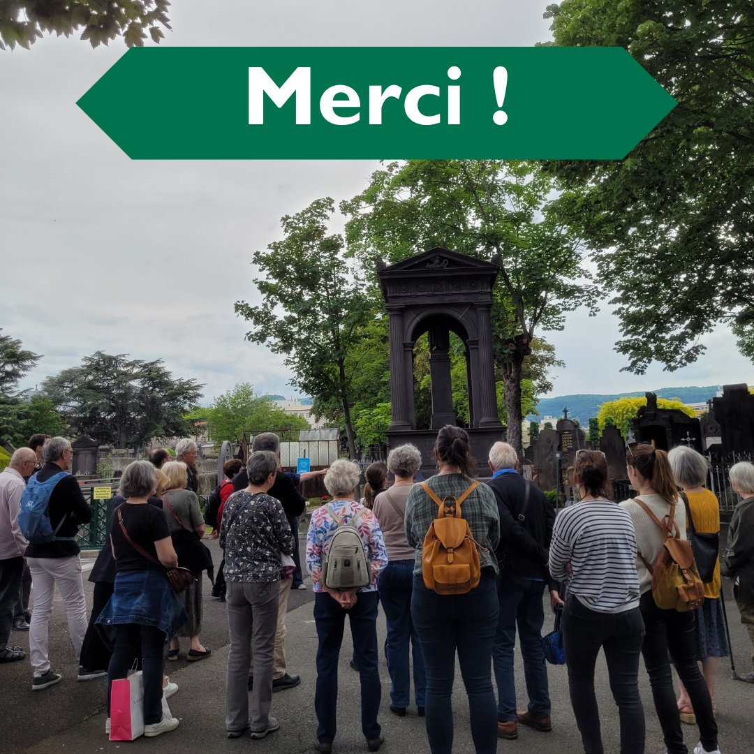 [MERCI !] 🥰

La 9e édition du Printemps des cimetières s'est clôturée et nous voulions vous remercier chaleureusement, organisateurs et visiteurs. 

Et merci à nos mécènes et partenaires de nous aider à faire connaître les richesses des cimetières.

#printempsdescimetières