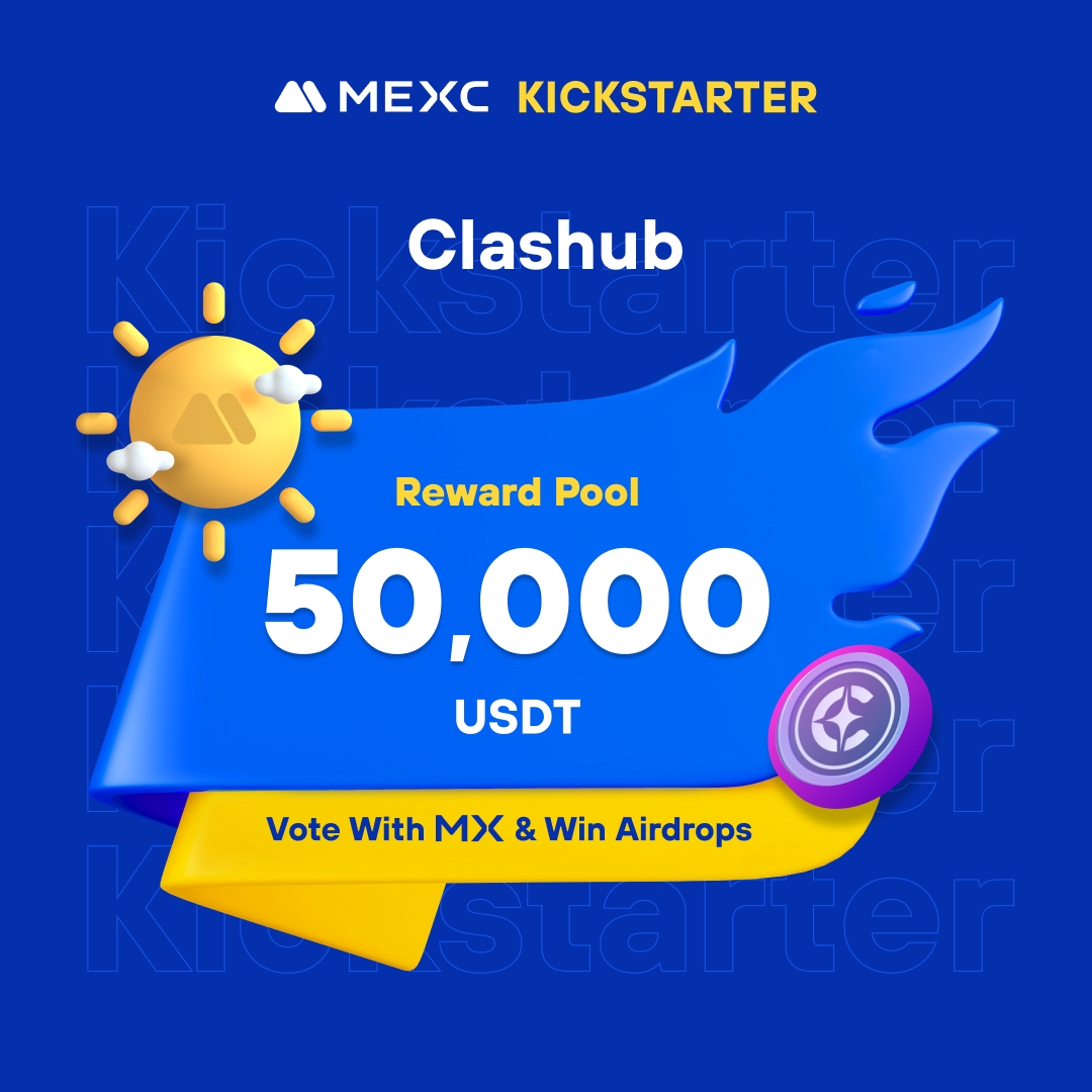 MEXC's tweet photo. .@theclashub, an NFT card game that can offer a Play2Earn system in its token economy for all launched or upcoming NFT collections, is coming to #MEXCKickstarter 🚀

🗳Vote with $MX to share massive airdrops
📈 $CLASH/USDT Trading: 2024-05-29 12:00 (UTC)

Details: https://t.co/goJePJQgfH