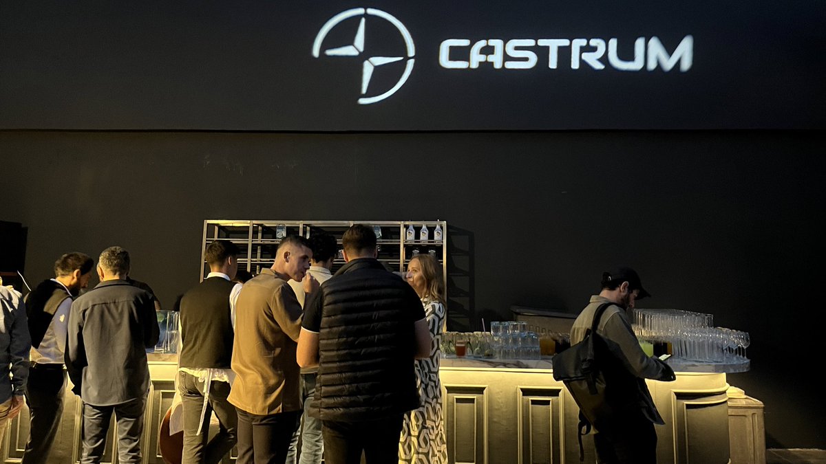 Frocrates's tweet image. With a bit of delay, about Castrum’s event at #BlockchainX #BlockchainXIst