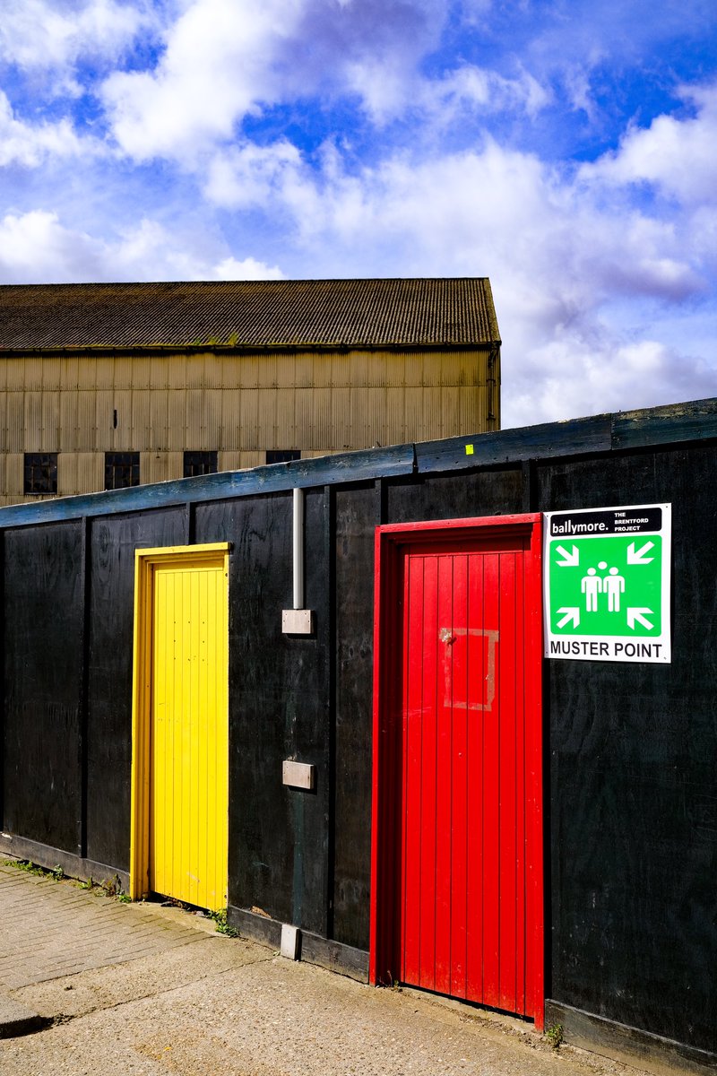 Red and yellow and green and blue. From my wanders around Brentford yesterday.