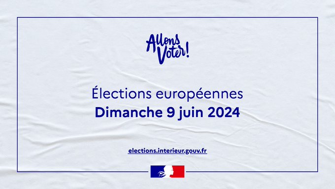 #Européennes2024 Les élections européennes auront lieu le dimanche 09 juin. #LeSaviezVous Le territoire des #HautsdeSeine compte plus d’un million d’inscrits sur les listes électorales qui s’exprimeront dans 1 039 bureaux de votes.