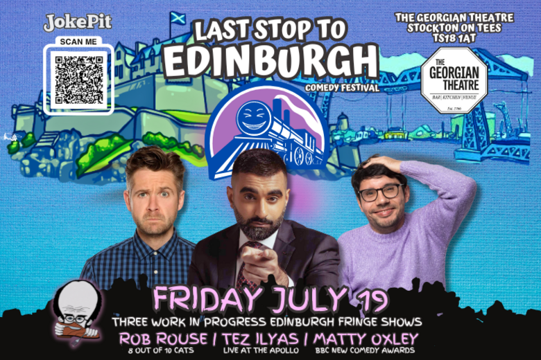 😂 <a href="/shoecakecomedy/">Shoe Cake Comedy</a>'s <a href="/laststopfest/">Last Stop to Edinburgh Comedy Festival</a> comes to The GT on Friday 19th July...

Feat. <a href="/robrouse/">Rob Rouse</a>, <a href="/tezilyas/">Tez</a> &amp; Matty Oxley.

🎟️ georgiantheatre.co.uk/live-event/ven…