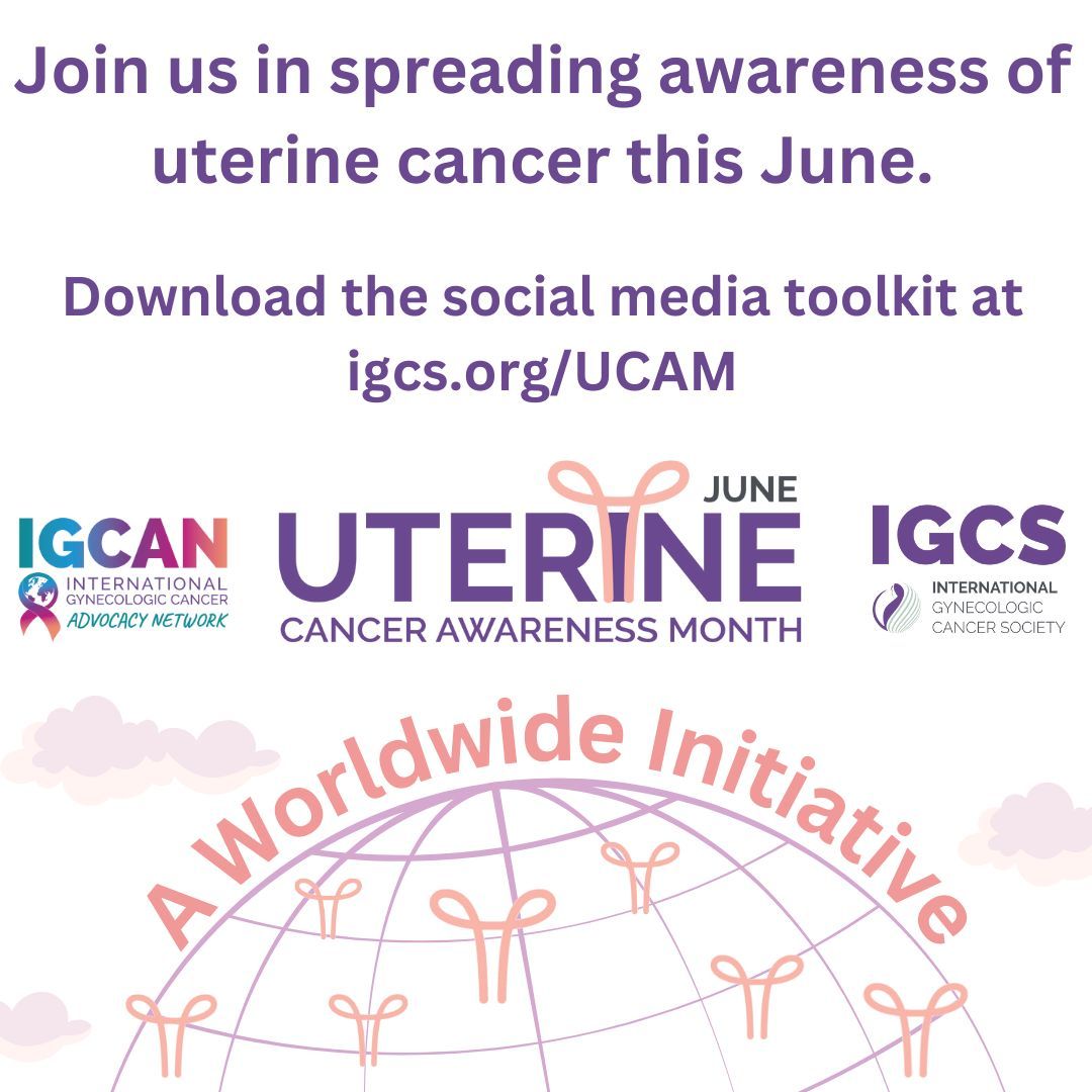 Uterine cancer (also known as endometrial cancer or womb cancer) is one of the most common gynae cancers. Research indicates that risk factors, like obesity, are on the rise. Let’s join together & raise our voices for awareness in June, which is #UterineCancerAwarenessMonth ! 🧡