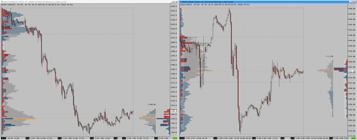 TicinoTrader's tweet photo. Rolling Multiday Composite Volume and Delta Profiles
https://t.co/5TOmC3Unqp
#Level1 #Chartbook #Request @SierraChart $ES_F $GC_F #VolumeProfile #DeltaProfile https://t.co/TnFdCjT9Oh