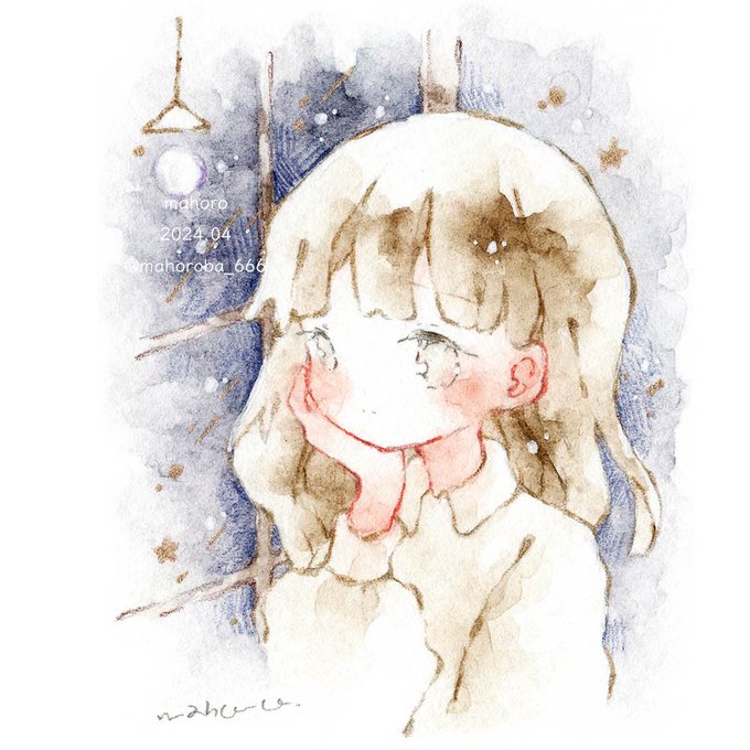 「blush hand on own face」 illustration images(Latest)