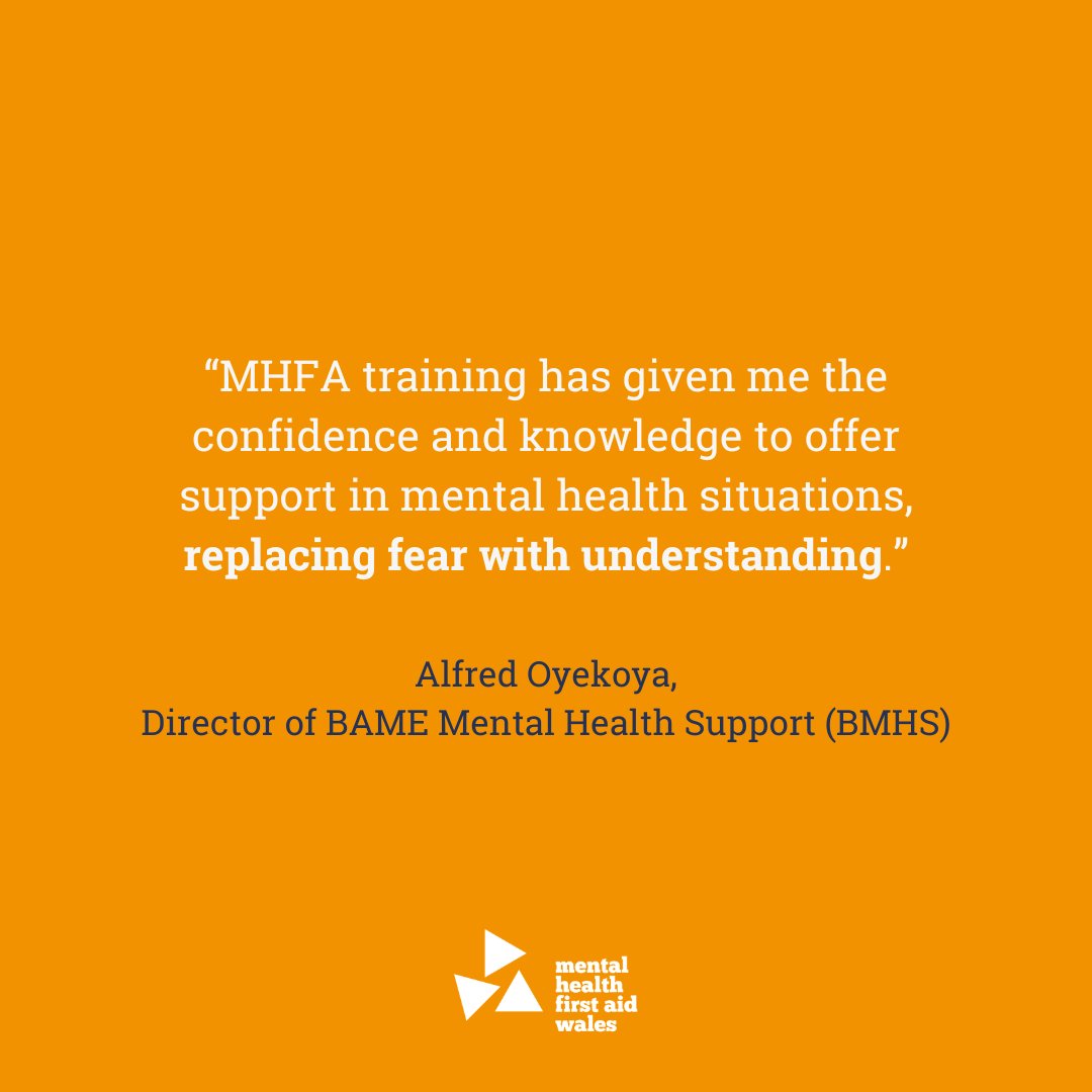 We couldn't have put it better ourselves. Thank you again to Alfred from <a href="/Bame/">bame</a> HS for sharing how MHFA has helped shape your outlook, understanding and perspective.

Visit our website through the link in our bio / here - mhfawales.org - for information on our courses.