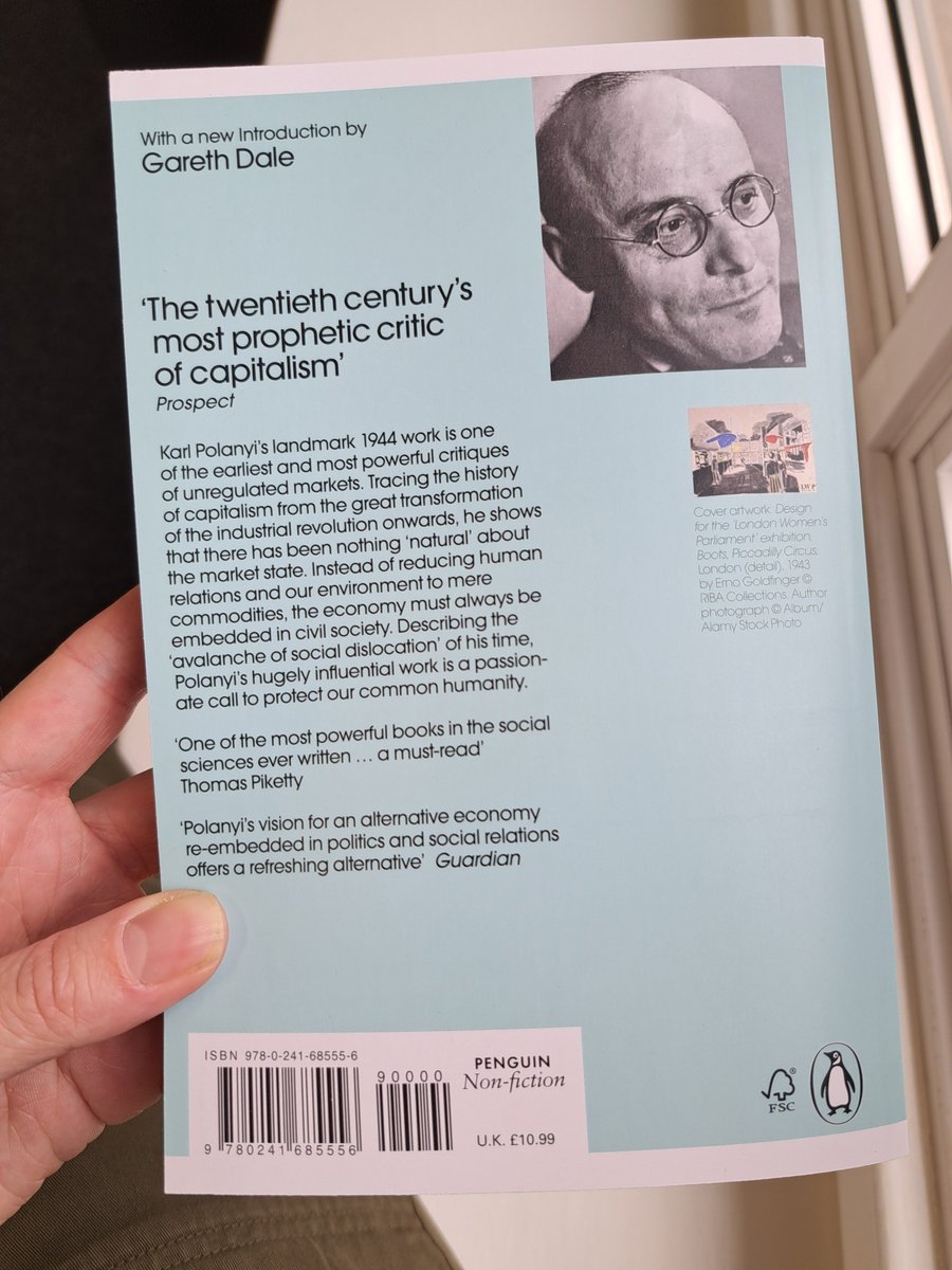 Hana Teraie-Wood (@hanateraiewood) on Twitter photo A drizzly day, but a happy one as Karl Polanyi's The Great Transformation is in; with a brilliant new introduction by <a href="/Gareth_Dale/">Gareth Dale</a> and a rather timely sketch by Erno Goldfinger on the cover. A drizzly day, but a happy one as Karl Polanyi's The Great Transformation is in; with a brilliant new introduction by <a href="/Gareth_Dale/">Gareth Dale</a> and a rather timely sketch by Erno Goldfinger on the cover.