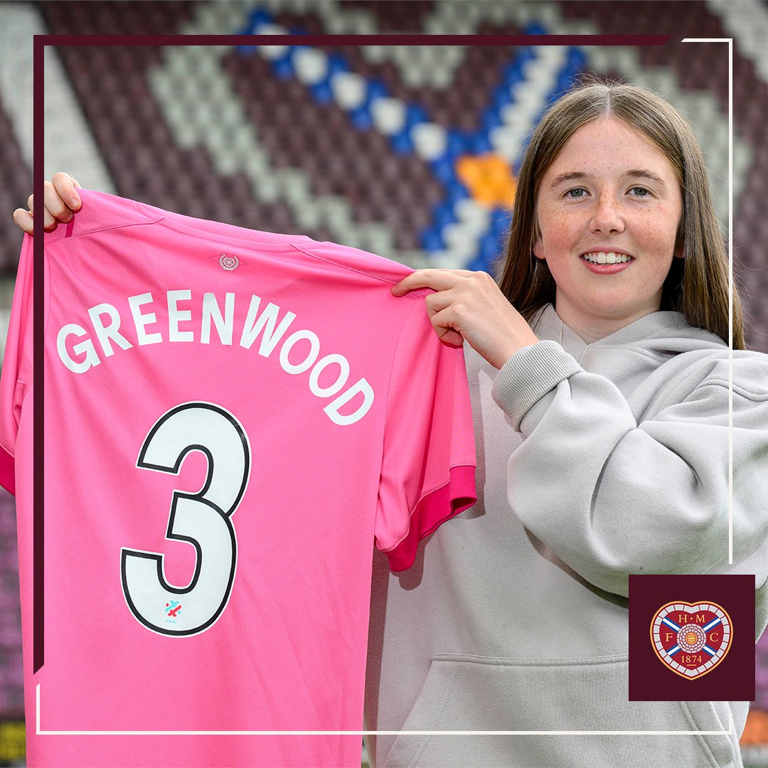 ✍️𝗚𝗿𝗲𝗲𝗻𝘄𝗼𝗼𝗱 𝗽𝗲𝗻𝘀 𝗳𝗶𝗿𝘀𝘁 𝗽𝗿𝗼𝗳𝗲𝘀𝘀𝗶𝗼𝗻𝗮𝗹 𝗰𝗼𝗻𝘁𝗿𝗮𝗰𝘁

Hearts Women is delighted to announce that Brodie Greenwood has signed her first professional contract at the club until the summer of 2027. 

👏Congratulations, Brodie!

ℹ️rb.gy/tugyw4