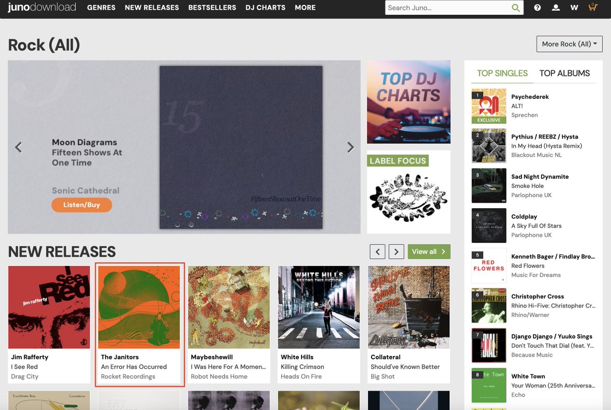 Thanks to @junodownload for including @JANITORS_STHLM new album 'An Error Has Occurred' on their New Release home page... junodownload.com/products/65015… @CargoRecords