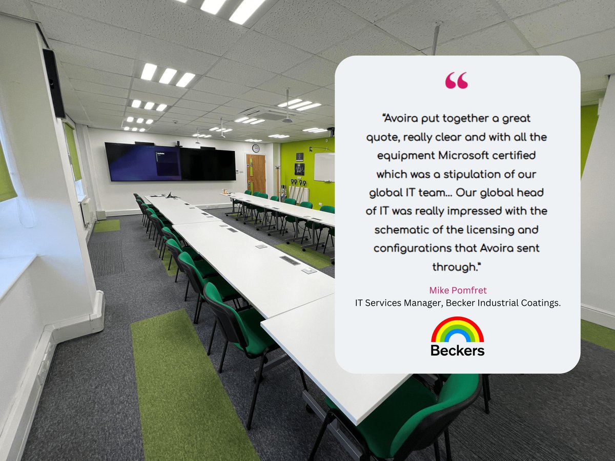 Beckers Group was looking to repurpose a room previously used as offices and return it to its original function as a meeting room. 

Having discussed various ideas internally, Mike called in Avoira as a trusted supplier to offer expert advice.

Read more buff.ly/4bxuUZ3