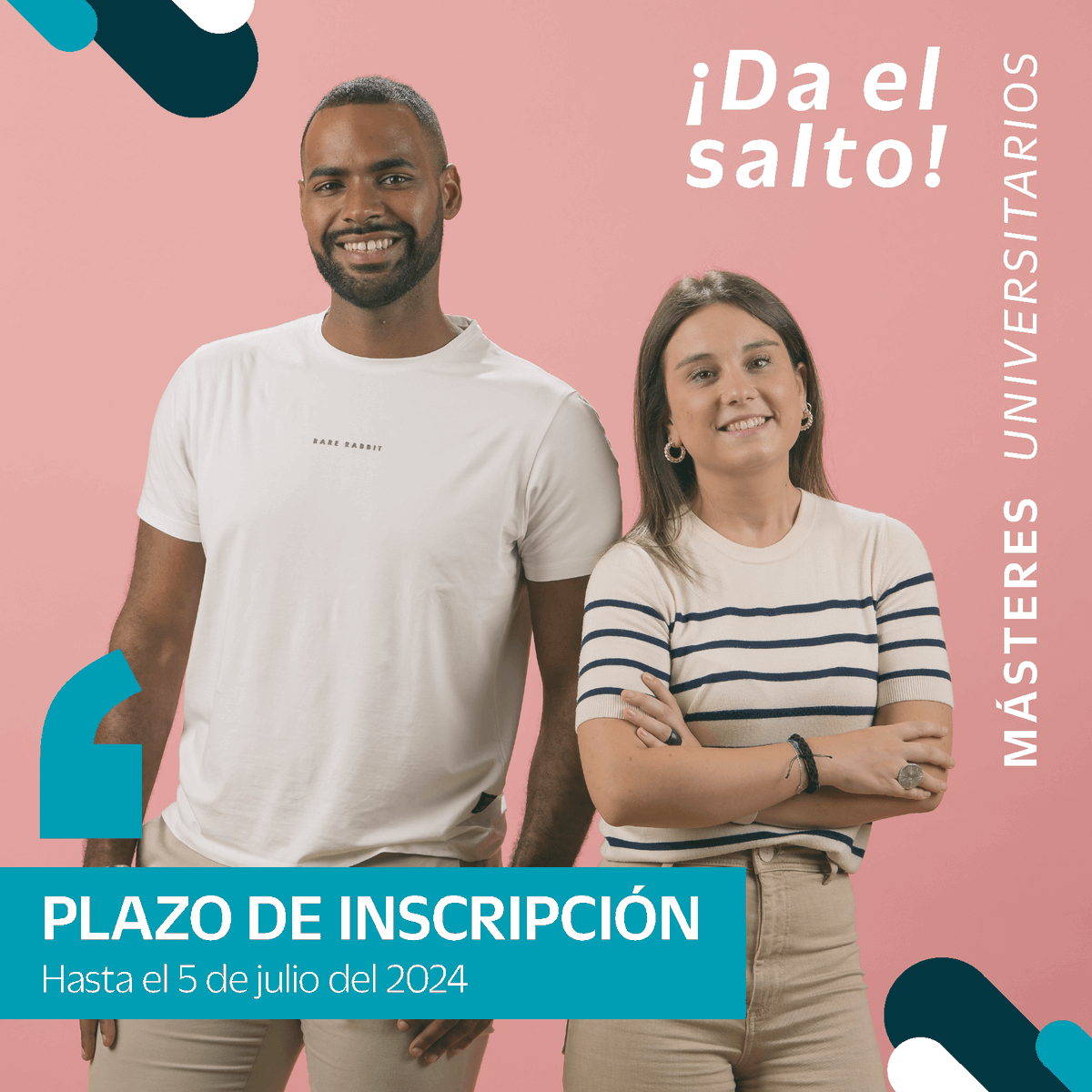 MUnibertsitatea's tweet photo. 👉🏻 Recuerda que el plazo de inscripción en las másteres universitarios concluirá el próximo 📆 5 de julio.
¡Da el salto hacia tu especialización profesional!
Consulta nuestra amplia oferta: https://t.co/B6n6HG06rR
#master
#masterdual
@MU_gep @Huhezi @Enpresagintza @bculinary https://t.co/VAO2P6LfHJ