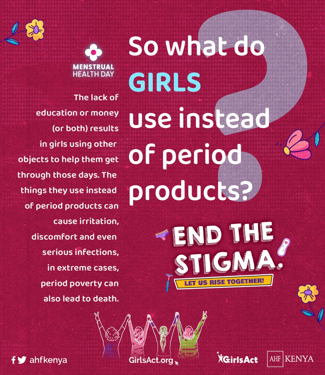 Let's stand together in support of menstrual health. Your voice and actions can help break down barriers and promote equity.
#EndTheStigma
#MenstruationMatters
#MenstrualHealthDay
#PeriodPositive 
#WeAreCommitte
@ahfkenya
@ahfafrica
@AYARHEP_Kenya