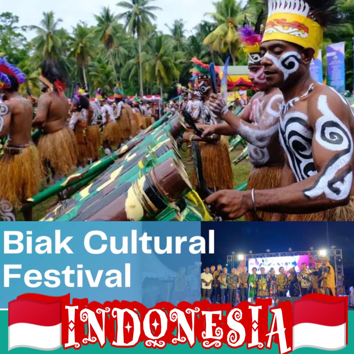 Apart from preserving original Papuan culture, the Biak Cultural Festival also has a positive impact on the community's economy #Papua #BiakCulturalFestival #ForABetterPapua