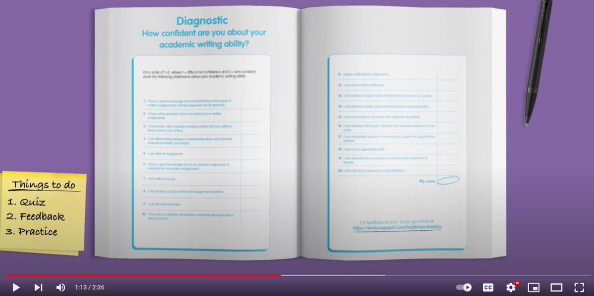 Have a couple of minutes?

Take a tour through 'The Academic Skills Handbook' 2e, and find out how it will support your students, from day one to graduation.

ow.ly/H7fs50RTOGc
#HigherEd #AcademicSkills #StudySkills