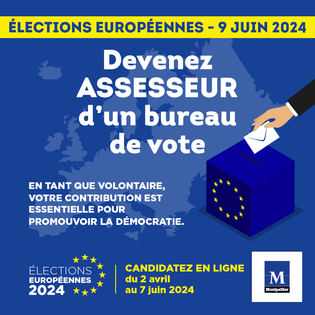 Jusqu'au 7 juin 2024, inscrivez-vous pour devenir assesseur d’un bureau de vote lors des prochaines élections européennes. 📝 Devenez assesseur 👉 swll.to/AQfB9Qw