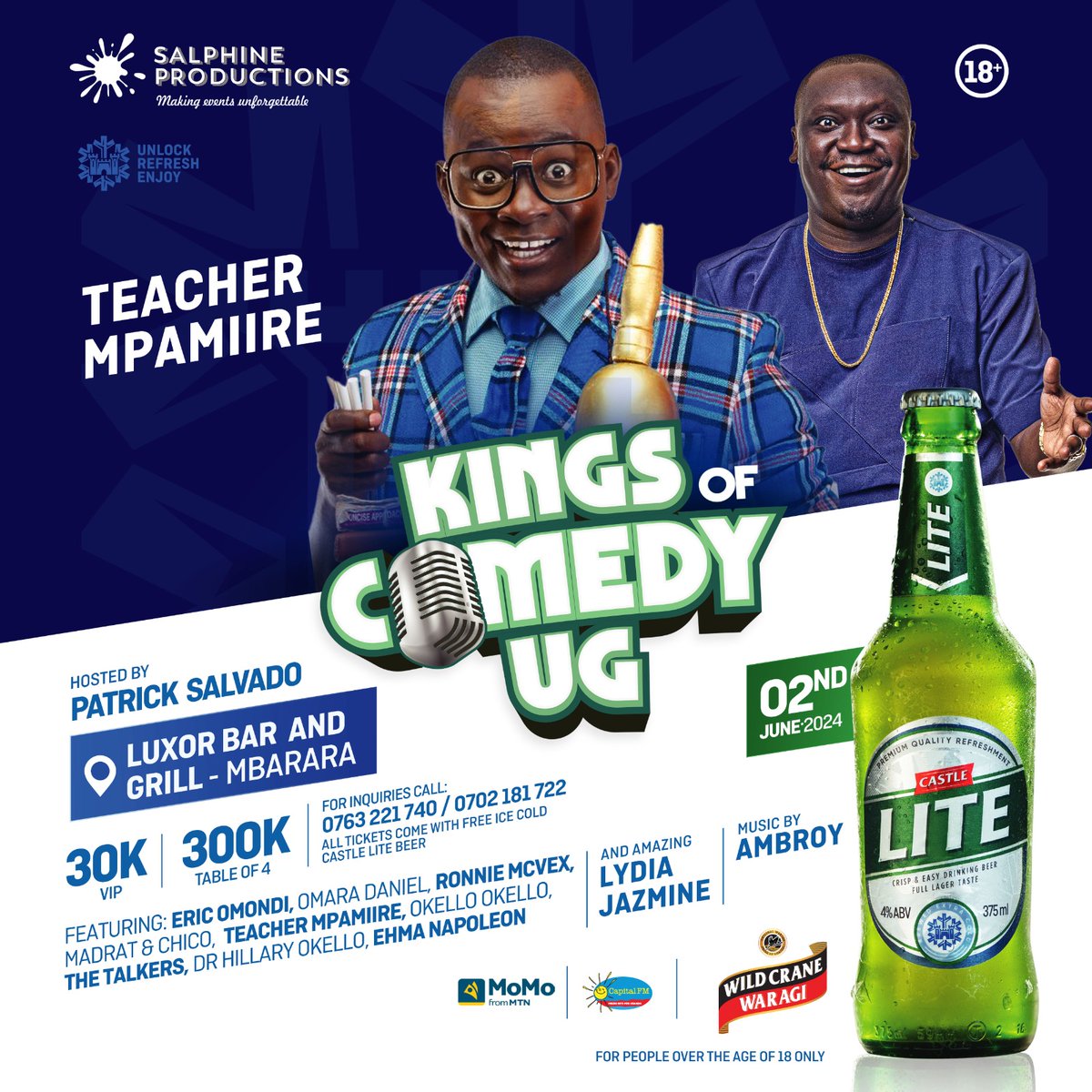 nickson_256's tweet photo. We are counting down to only 4 days left ladies and gentlemen 

Your outfit should have  loose buttons because tight ones will burst with you while you're laughing 

#KingsOfComedyUg https://t.co/RRTZRoOR9E