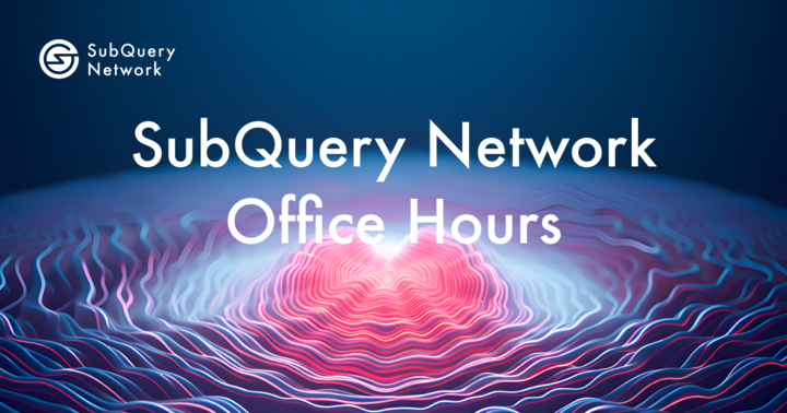 Hey folks! 🎉 Can't wait for SubQuery Network Office Hours?

Let's meet tomorrow at 10:00 am UTC (May 29) and catch up on all the newest updates. 

It's going to be exciting, and you surely won't want to miss out! Here's the link for you 👇
bit.ly/3UQWaKU