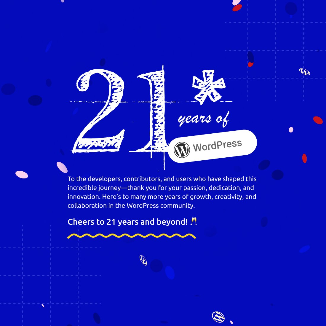 wpmalappuram's tweet photo. Happy 21st,
@WordPress
! 🎂 You've changed the game for website creation, empowering individuals and businesses alike. Here's to continued innovation and a thriving community! 📷 #WP21 #WordPress #WordPress21 https://t.co/sv0dOrQSX3
