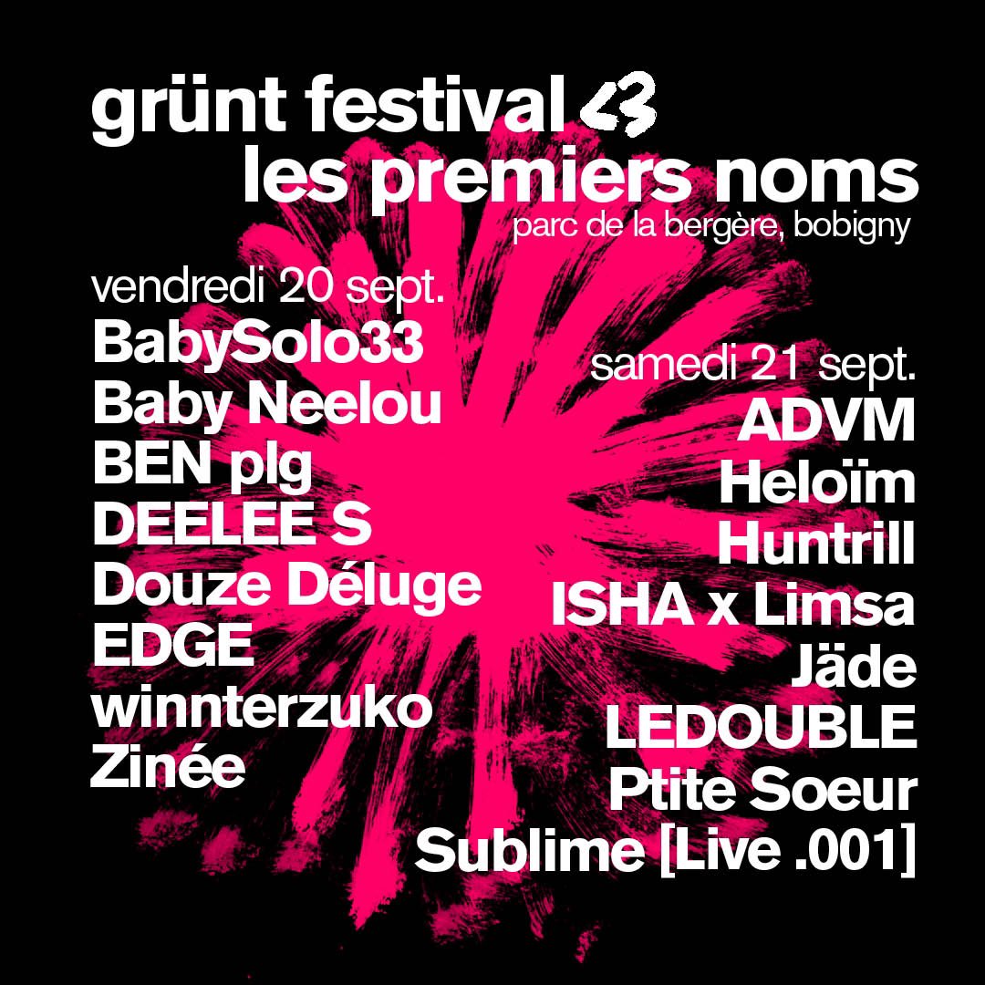 On sait à quel point vous attendiez cette annonce et on est très fiers de pouvoir vous dévoiler aujourd’hui les tous premiers noms du Grünt Festival 3! Que des rappeurs et rappeuses qu’on aime plus que tout 🫶 Et on vous prévient, c’est que le début… 🎫 grunt.lnk.to/fest